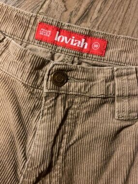 Loviah Men's Tan Corduroy Pants - Classic Fit
